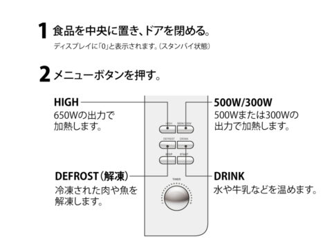 あたため・解凍