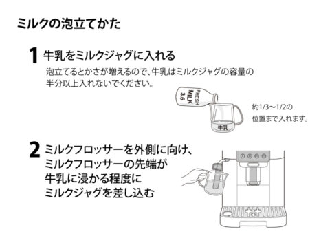 コーヒーマシンの使い方