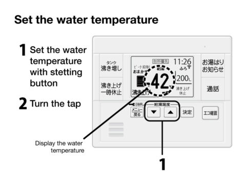 Using Hot Water / Adjusting the Temperature of the Water