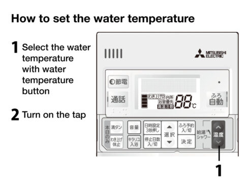 Using Hot Water / Adjusting the Temperature of the Water
