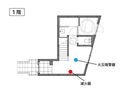 火災警報器 滅火器的放置場所