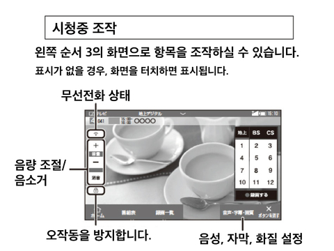 TV를 본다